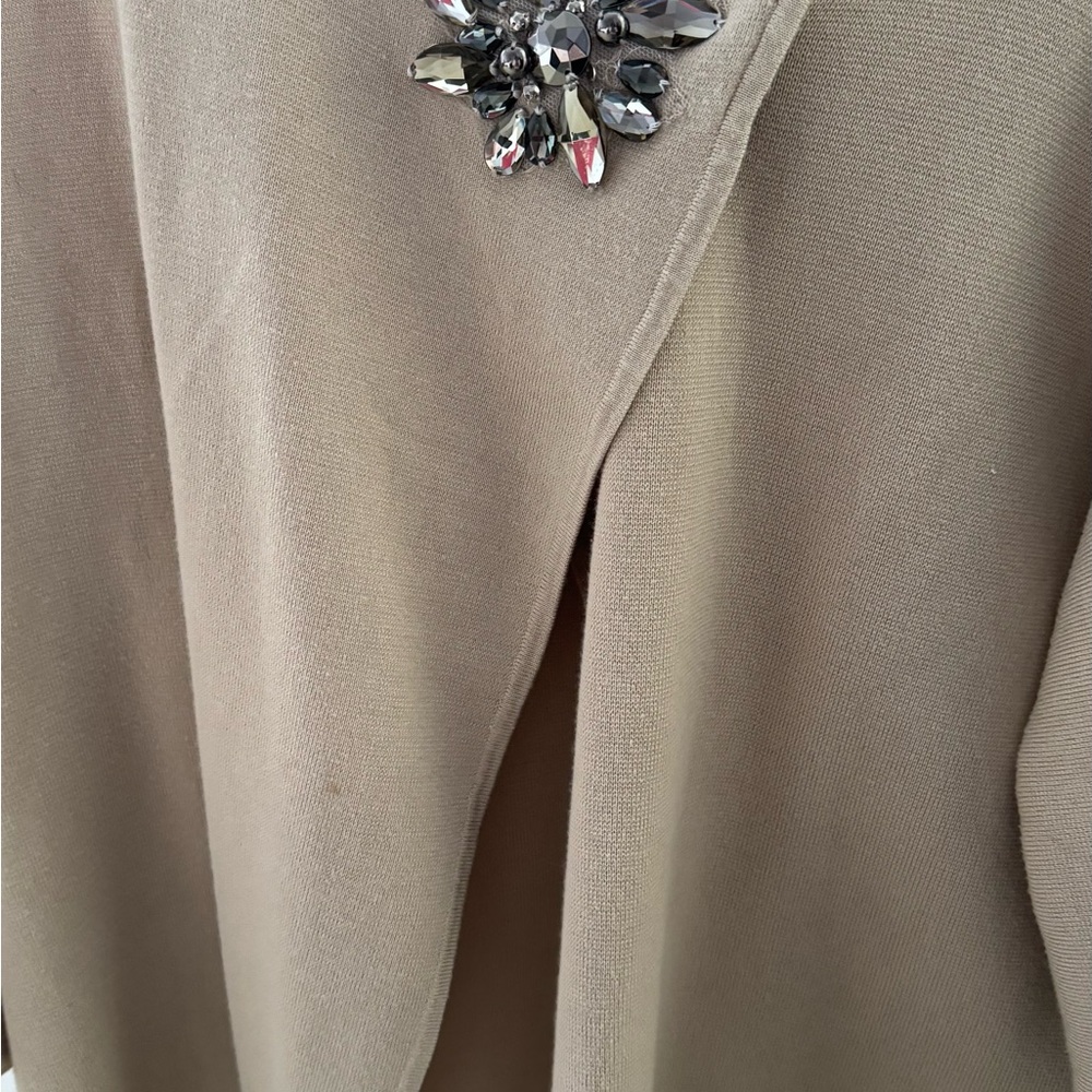 JM Collection Tan Knit Sweater